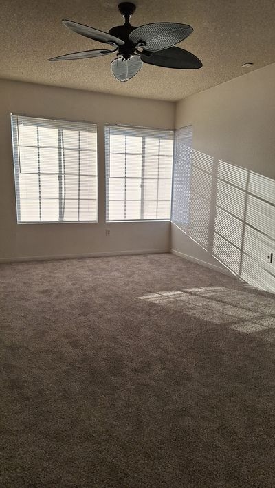 Bedroom with large windows
